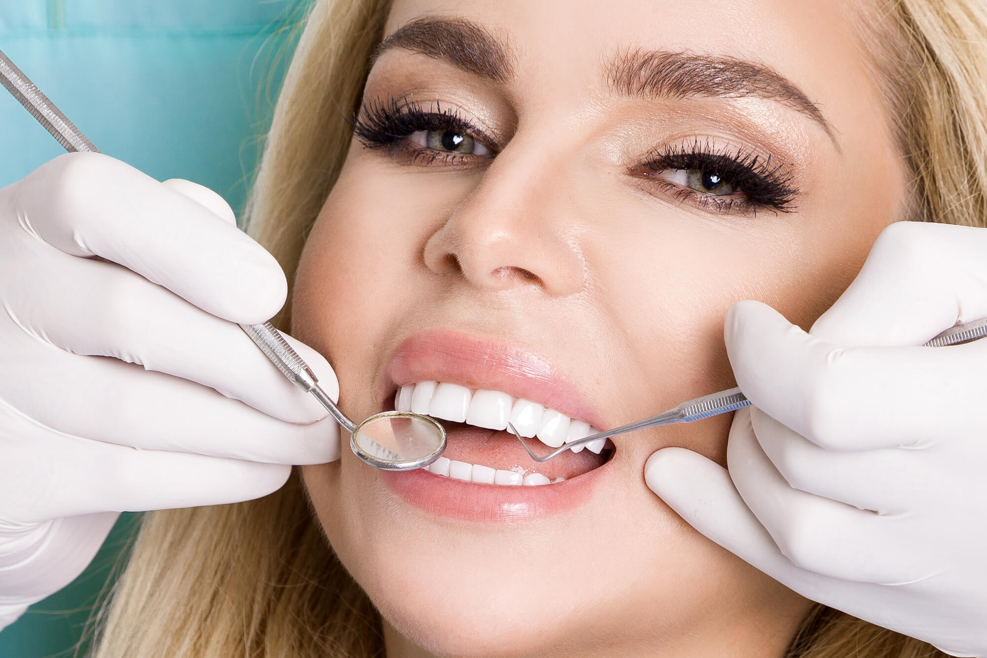 beautiful patient getting teeth whitening in new smyrna beach fl 