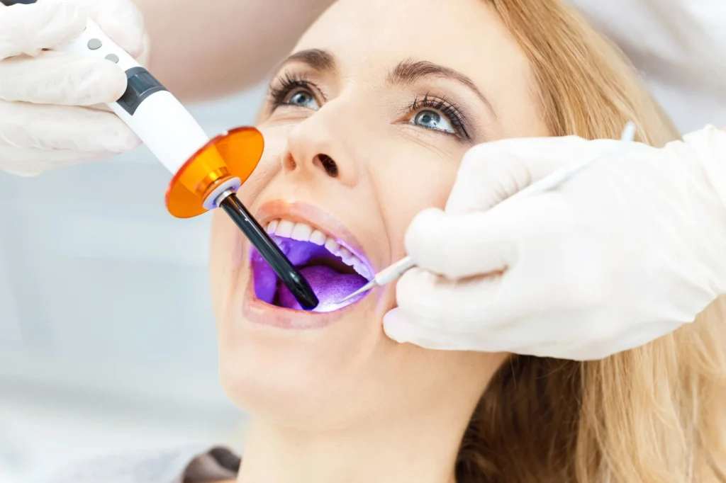 Patient receiving same day dental treatment in New Smyrna Beach