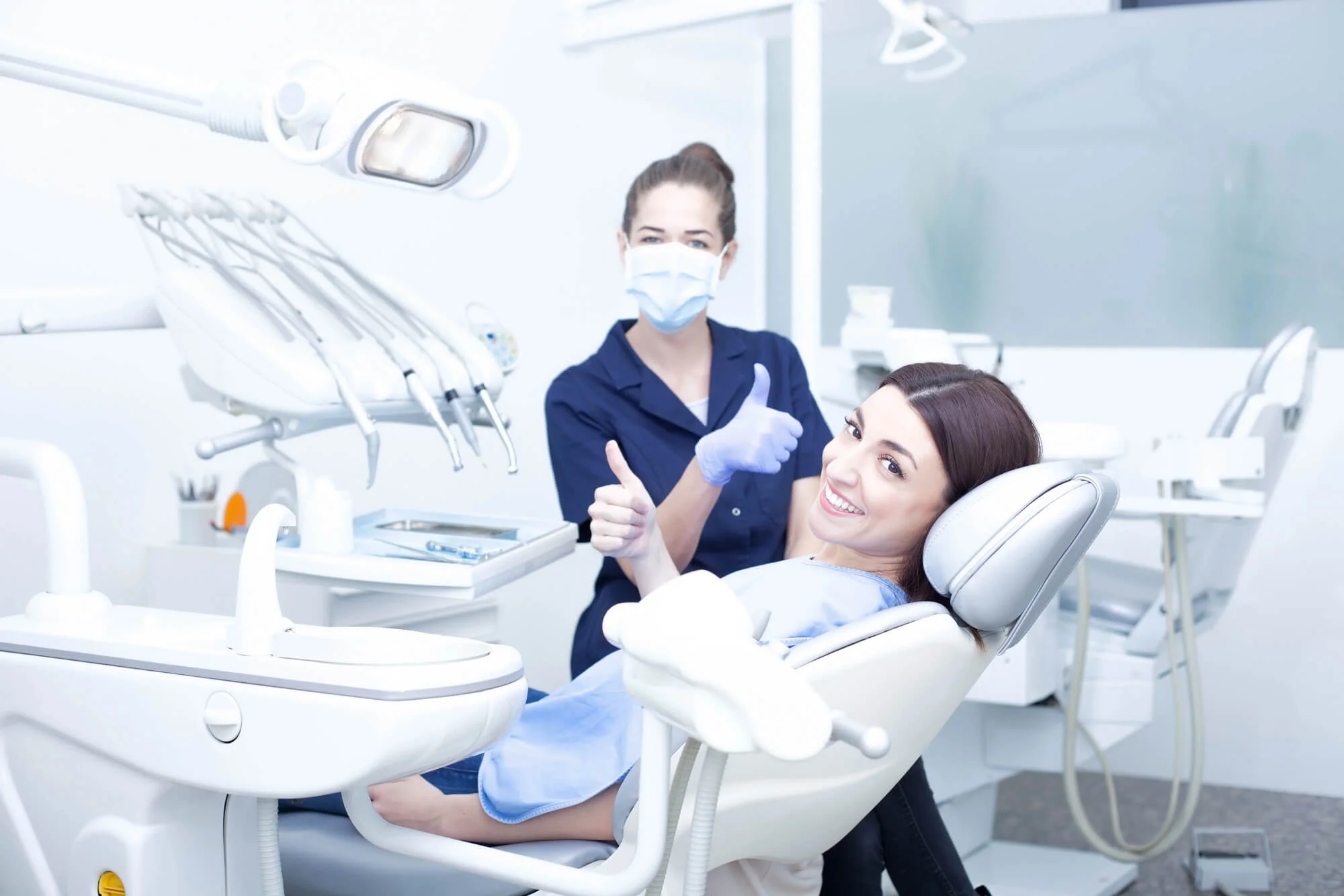 Happy patient with a dentist in New Smyrna Beach, FL